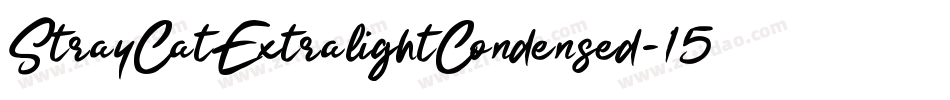 StrayCatExtralightCondensed-15ML字体转换