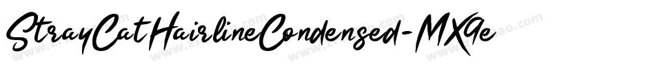 StrayCatHairlineCondensed-MX9e字体转换