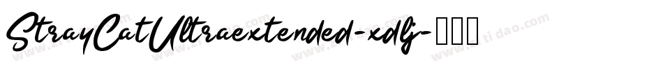 StrayCatUltraextended-xdlj字体转换