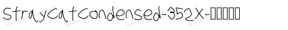 StrayCatCondensed-352X字体转换