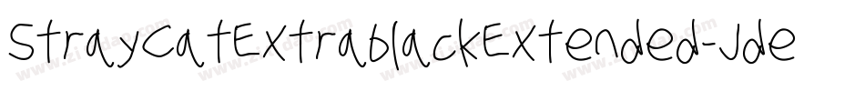 StrayCatExtrablackExtended-JdeB字体转换