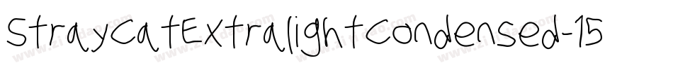 StrayCatExtralightCondensed-15ML字体转换