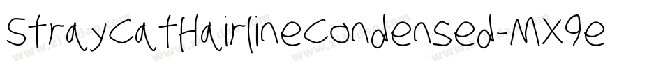 StrayCatHairlineCondensed-MX9e字体转换