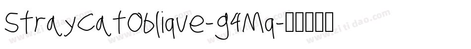 StrayCatOblique-g4Mq字体转换