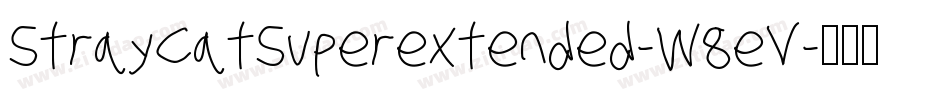 StrayCatSuperextended-W8eV字体转换