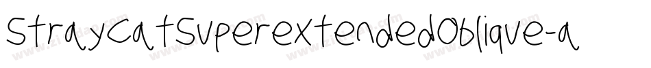 StrayCatSuperextendedOblique-adOa字体转换