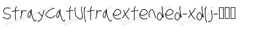 StrayCatUltraextended-xdlj字体转换