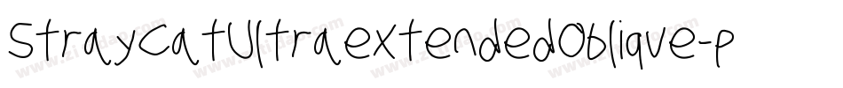 StrayCatUltraextendedOblique-prOy字体转换