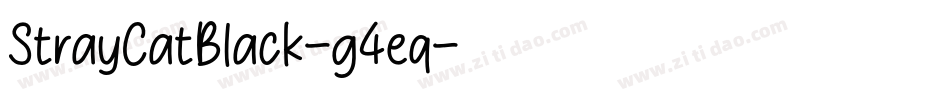 StrayCatBlack-g4eq字体转换