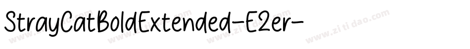 StrayCatBoldExtended-E2er字体转换