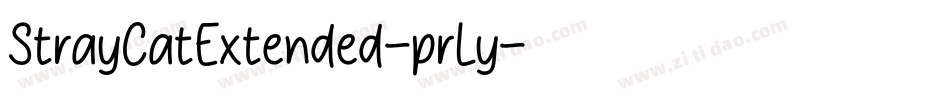 StrayCatExtended-prLy字体转换