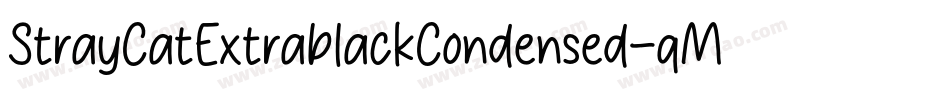 StrayCatExtrablackCondensed-qMq6字体转换