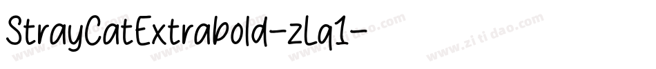 StrayCatExtrabold-zLq1字体转换