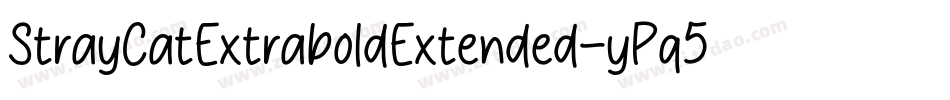 StrayCatExtraboldExtended-yPq5字体转换