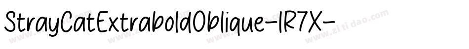 StrayCatExtraboldOblique-lR7X字体转换