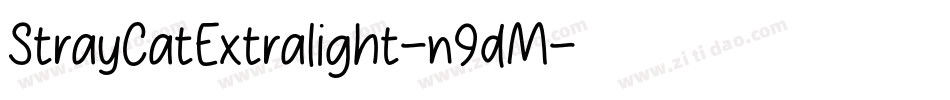 StrayCatExtralight-n9dM字体转换
