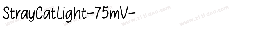 StrayCatLight-75mV字体转换