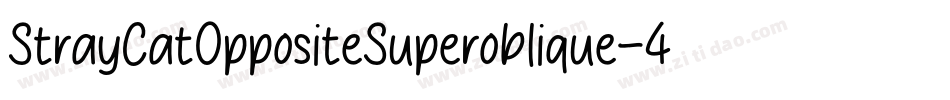 StrayCatOppositeSuperoblique-45MB字体转换