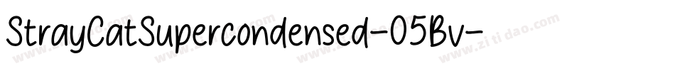 StrayCatSupercondensed-05Bv字体转换