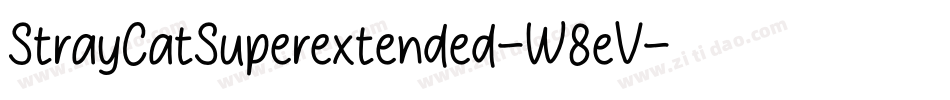 StrayCatSuperextended-W8eV字体转换