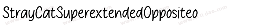 StrayCatSuperextendedOppositeoblique-E2Yr字体转换