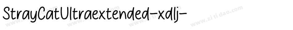 StrayCatUltraextended-xdlj字体转换
