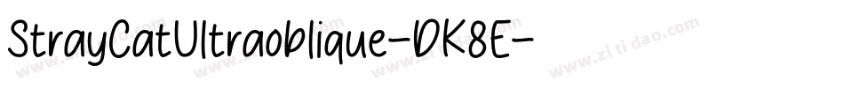 StrayCatUltraoblique-DK8E字体转换