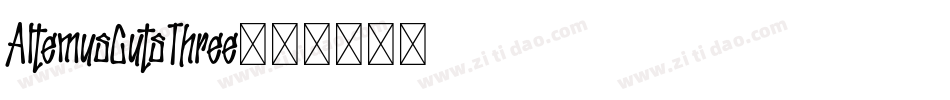 AltemusCutsThree字体转换