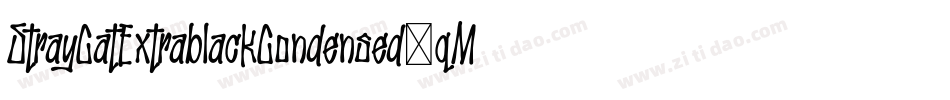 StrayCatExtrablackCondensed-qMq6字体转换