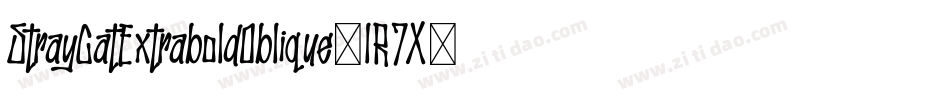 StrayCatExtraboldOblique-lR7X字体转换