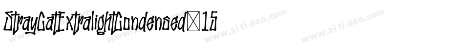 StrayCatExtralightCondensed-15ML字体转换