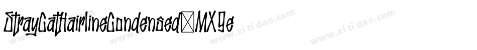 StrayCatHairlineCondensed-MX9e字体转换