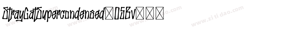 StrayCatSupercondensed-05Bv字体转换