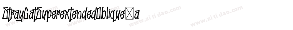 StrayCatSuperextendedOblique-adOa字体转换