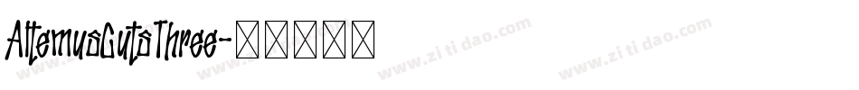 AltemusCutsThree字体转换