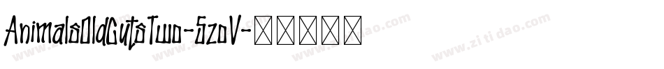 AnimalsOldCutsTwo-5zoV字体转换