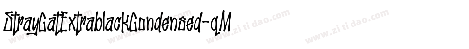 StrayCatExtrablackCondensed-qMq6字体转换