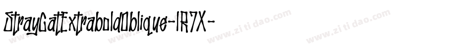 StrayCatExtraboldOblique-lR7X字体转换