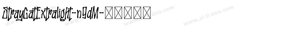 StrayCatExtralight-n9dM字体转换