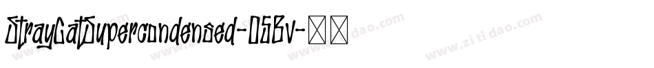 StrayCatSupercondensed-05Bv字体转换
