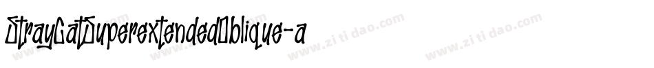 StrayCatSuperextendedOblique-adOa字体转换