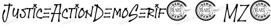JusticeActionDemoSerif-8MZ0J字体转换