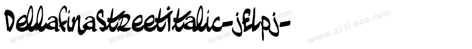 DellafinaStreetItalic-jELpj字体转换