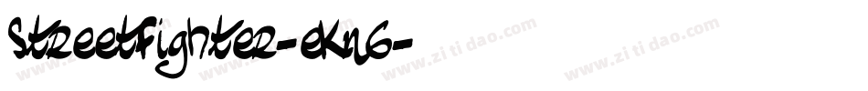 StreetFighter-eKn6字体转换