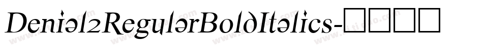 Denial2RegularBoldItalics字体转换