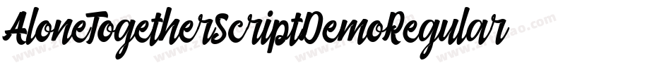 AloneTogetherScriptDemoRegular-8MZ0B字体转换