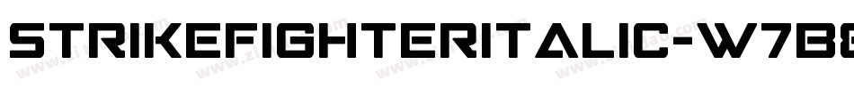 StrikeFighterItalic-w7B8字体转换