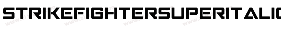 StrikeFighterSuperItalic-LMJD字体转换