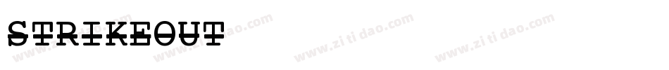 STRIKEOUT字体转换