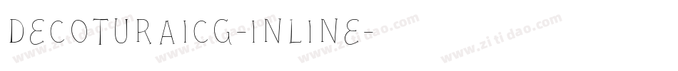 DecoturaICG-Inline字体转换